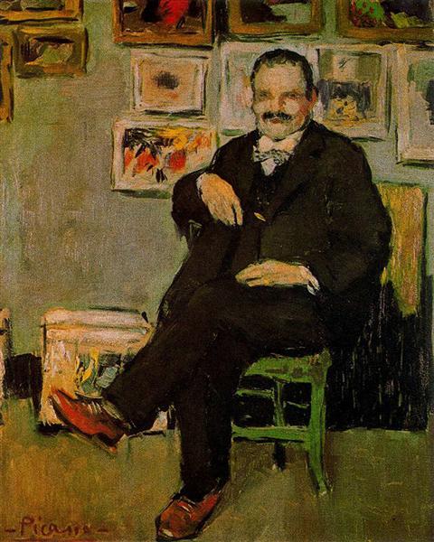 Pablo Picasso Classical Oil Painting Portrait Of Gustave Coquiot